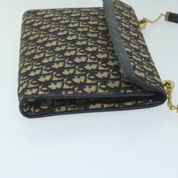 Christian Dior Trotter Canvas Shoulder Bag Navy Auth ep2928 - Picture 3 of 16